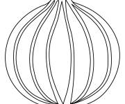 Coloriage Emoji Oignon imprimable