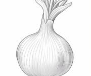 Coloriage Fleur d'oignon