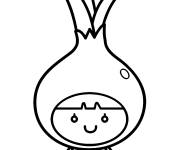 Coloriage Gar&ccedil;on en costume d'Oignon