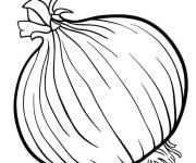 Coloriage Gros Oignon facile