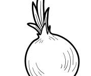 Coloriage et dessins gratuit L'Oignon tout facile à imprimer