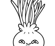 Coloriage Oignon en sketch