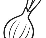 Coloriage Oignon simple pou ce1