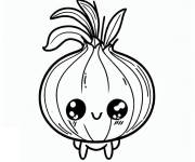 Coloriage Oignon trop mignonne