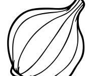 Coloriage Oignon vert facile