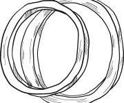 Coloriage Rondelles d'oignon