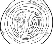 Coloriage Tranche d'Oignon d&eacute;coup&eacute; sur ordi