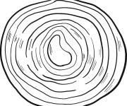 Coloriage Tranche d'Oignon en maternelle