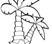 Coloriage Des Palmiers adorables