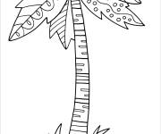 Coloriage Grand palmier