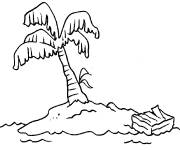 Coloriage et dessins gratuit Palmier au crayon facile à imprimer