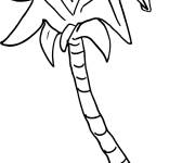 Coloriage Palmier dessin&eacute; &agrave; la main en ligne