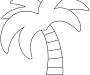 Coloriage Palmier en emoji