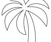 Coloriage Palmier pour les enfants cp