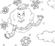 Coloriage Paysage Neige 24