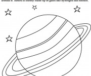 Coloriage Géante Saturn