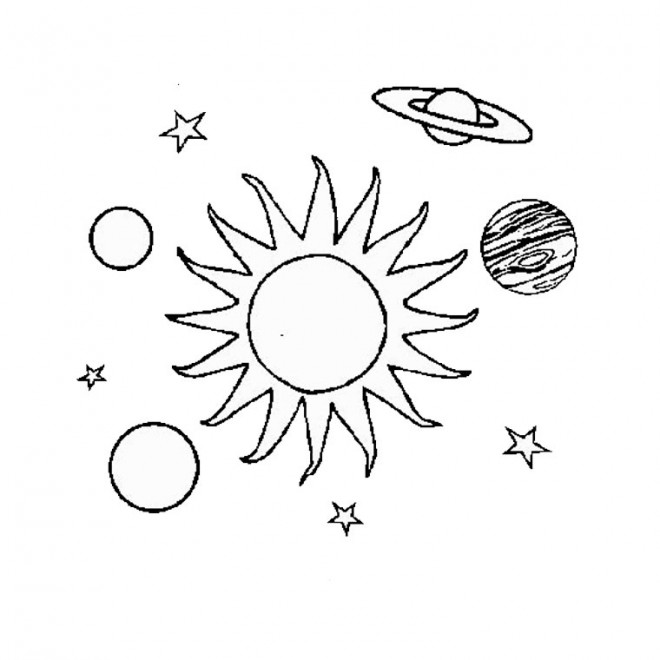 Coloriage Planete gratuit à imprimer