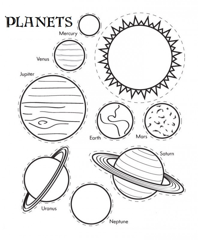 Coloriage Planetes Et Systeme Solaire Couleur