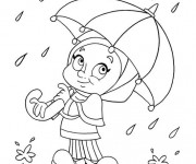 Coloriage Pluie 42