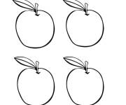Coloriage et dessins gratuit Collection de pommes &agrave; colorier à imprimer