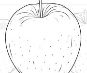 Coloriage D&eacute;licieuse pomme dor&eacute;e