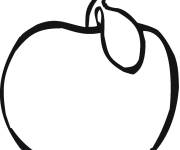 Coloriage Fruit de pomme ce1