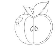 Coloriage Image de pomme rouge