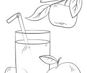 Coloriage Jus de pomme