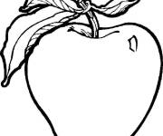 Coloriage Mod&egrave;le de pomme facile