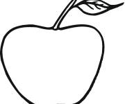 Coloriage Pomme au crayons