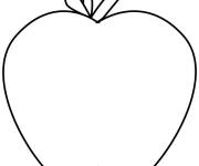 Coloriage Pomme grosse fruit savoureuse