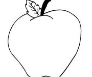 Coloriage Pomme poire simple