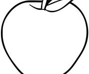 Coloriage Pomme ps