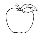 Coloriage Pomme s&eacute;duisante