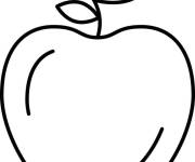 Coloriage Pomme simple