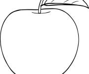 Coloriage Pomme sucr&eacute;e
