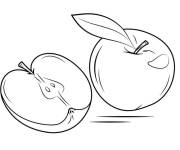 Coloriage Pommes &agrave; dessiner