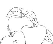 Coloriage Pommes en ligne