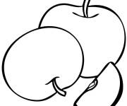 Coloriage Tranches de pomme &agrave; t&eacute;l&eacute;charger