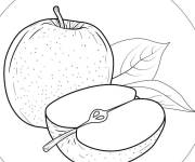 Coloriage Une d&eacute;licieuse pomme gs