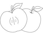 Coloriage Une pomme app&eacute;tissante