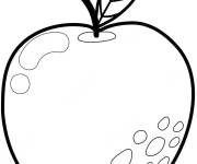 Coloriage Une pomme d'or&eacute;e