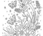 Coloriage Dessin saison mod&eacute;r&eacute; printemps gs