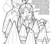 Coloriage Fete Holi au printemps