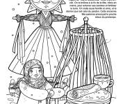 Coloriage F&ecirc;te Maslenitsa au printemps