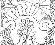 Coloriage La saison du printemps