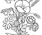 Coloriage La vie qui se r&eacute;jouit au printemps