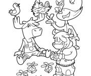 Coloriage Le Printemps des Zamimos dessin anim&eacute;