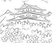 Coloriage Le printemps en chine