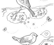 Coloriage Le printemps la saison de la beaut&eacute; de la nature